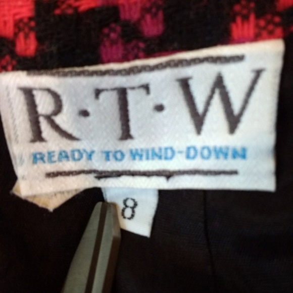 Vintage Herringbone Pencil Skirt size 8 - Picture 3 of 3